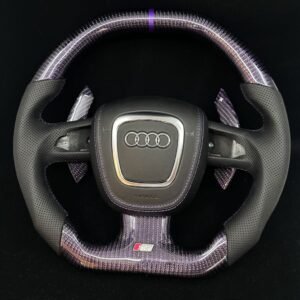 2006-2011 Audi B7/B8 A/S/RS 3/4/5 3-spoke Carbon Fiber Steering Wheel